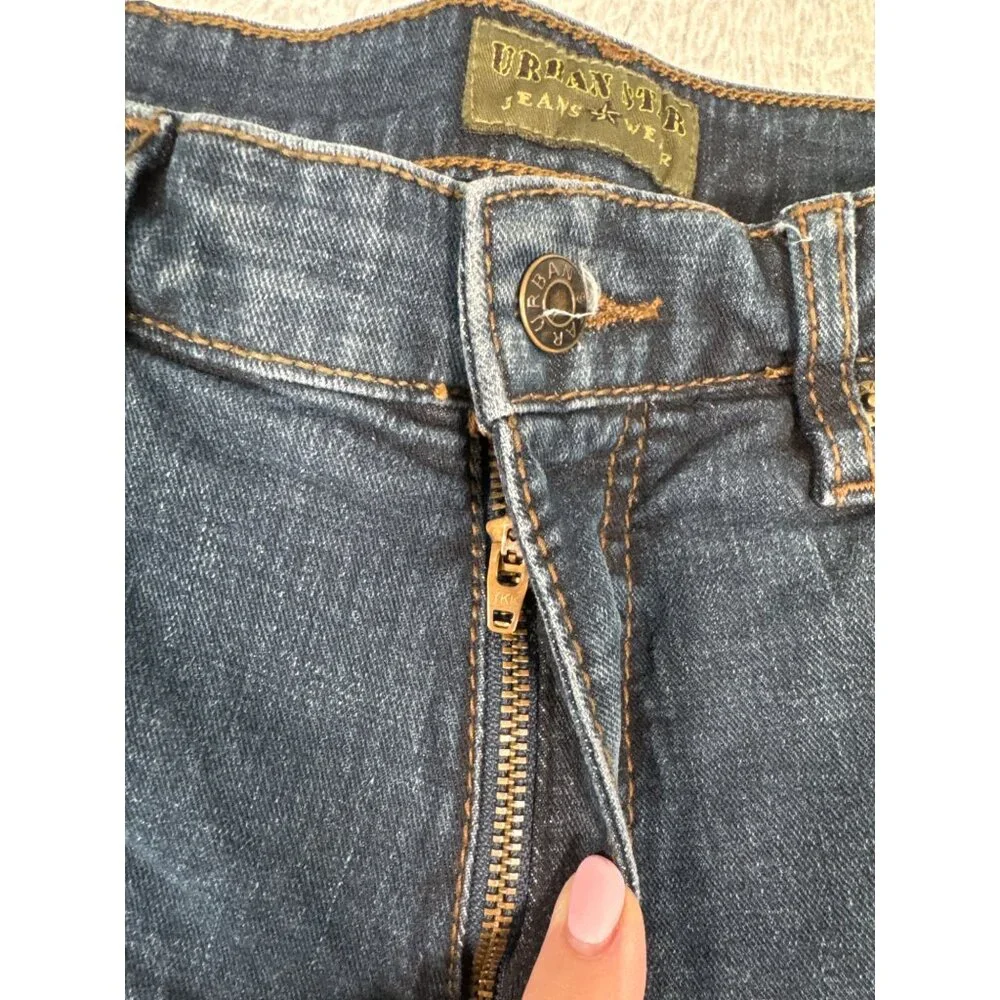 Urban Star Mens 34 Straight Leg Denim Jeans Dark Wash Outdoors Heavy Work - Picture 3 of 9